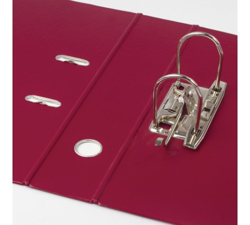 Папка-регистратор BRAUBERG с двухсторонним покрытием из ПВХ, 70 мм, бордовая, 222653