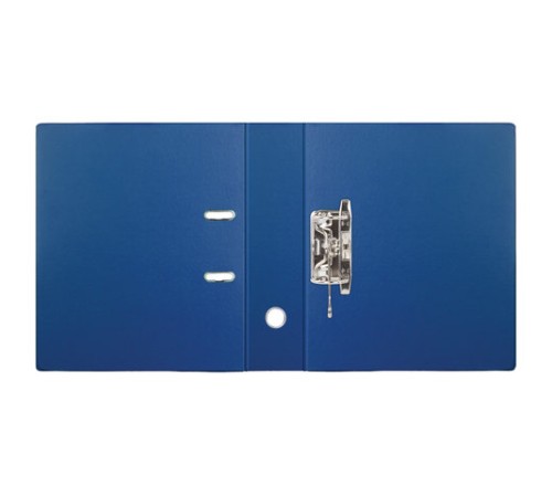 Папка-регистратор BRAUBERG с двухсторонним покрытием из ПВХ, 70 мм, синяя, 222655