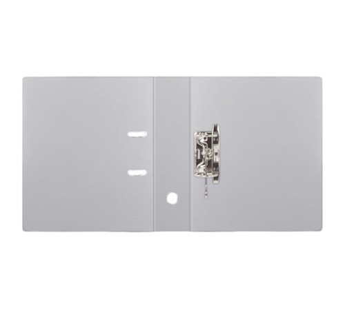 Папка-регистратор BRAUBERG с двухсторонним покрытием из ПВХ, 70 мм, серая, 222656