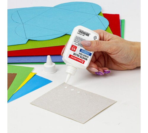 Клей ПВА BRAUBERG (бумага, картон, дерево), 65 г, 222924