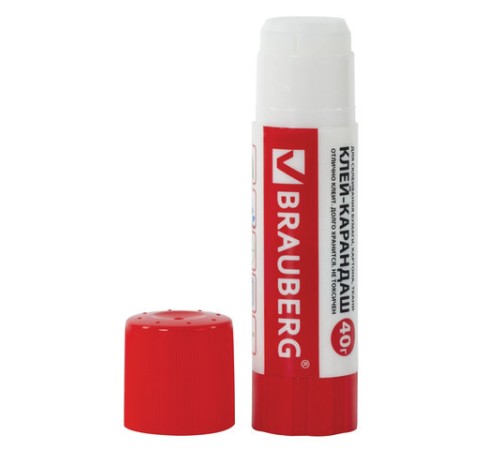 Клей-карандаш BRAUBERG, 40 г, 222928