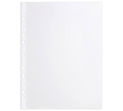 Папки-файлы перфорированные А4+ BRAUBERG, КОМПЛЕКТ 50 шт., гладкие, ПЛОТНЫЕ, 60 мкм, 223084