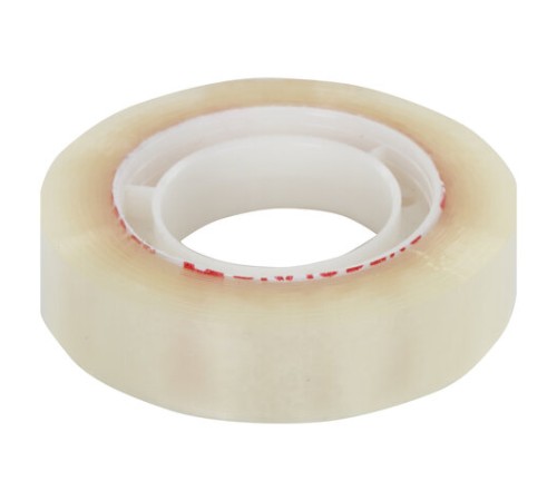 Клейкие ленты 12 мм х 33 м канцелярские BRAUBERG, комплект 12 шт., прозр., гарант. длина, 223123