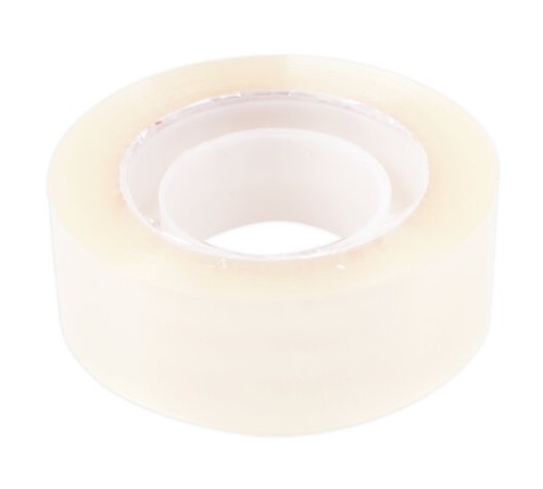 Клейкие ленты 19 мм х 33 м канцелярские BRAUBERG, комплект 12 шт., прозрачные, 223125