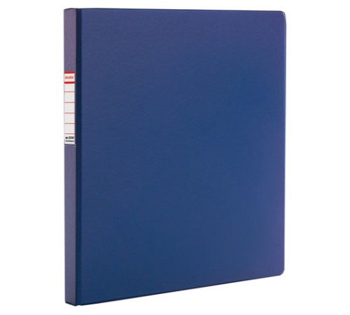 Папка с металлическим пружинным скоросшивателем BRAUBERG, картон/ПВХ, 35 мм, синяя, до 290 листов, 223187