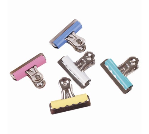 Зажимы-бульдоги для бумаг большие BRAUBERG, КОМПЛЕКТ 10 шт., 57 мм, на 90 листов, картонная коробка, 223514