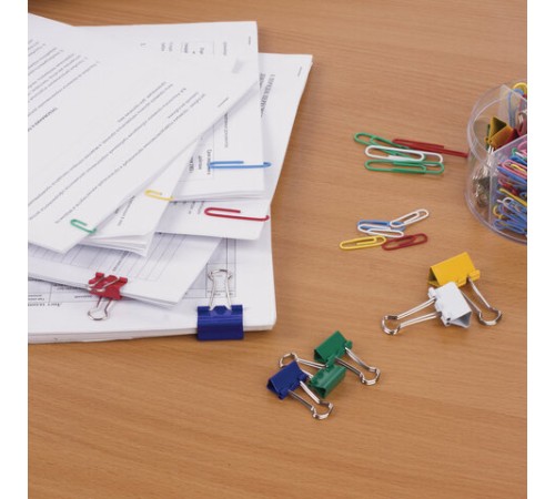 Набор BRAUBERG, зажимы 19 мм/15 шт., 25 мм/8 шт., скрепки 28 мм/152 шт. и 50 мм/50 шт., 223517
