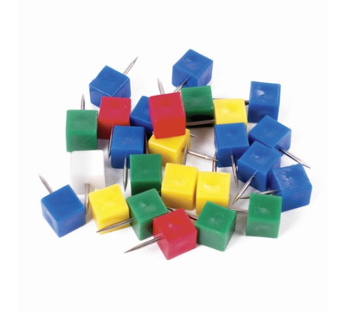 Набор BRAUBERG, силовые кнопки, 60 шт., шарики 60 шт., кубики 60 шт., флажки 60 шт., 223518