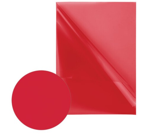 Папка-уголок BRAUBERG, красная 0,10 мм, 223967