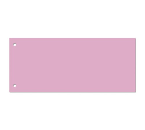 Разделители листов (полосы 240х105 мм) картонные, КОМПЛЕКТ 100 штук, розовые, BRAUBERG, 223974