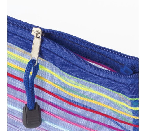 Папка-конверт на молнии формат B5+ (310х220 мм), сетчатая ткань, BRAUBERG 