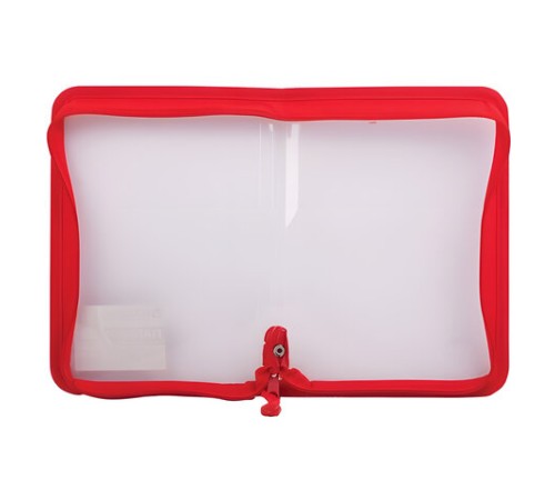 Папка на молнии пластиковая BRAUBERG, 