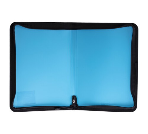 Папка на молнии пластиковая BRAUBERG, А4, 325х230 мм, 4 цвета ассорти, неоновая, 224054