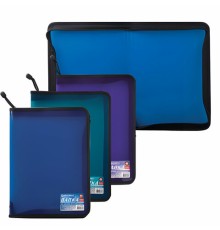 Папка на молнии пластиковая BRAUBERG 