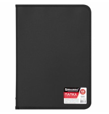 Папка на молнии пластиковая BRAUBERG 