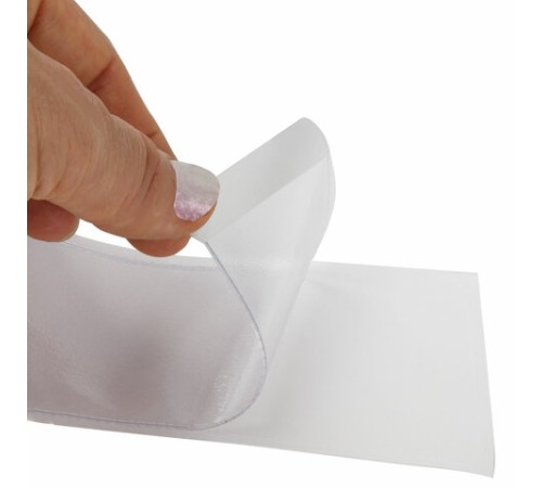 Карманы самоклеящиеся на корешок папки 50 мм (191х35 мм), КОМПЛЕКТ 5 шт., BRAUBERG, 224073