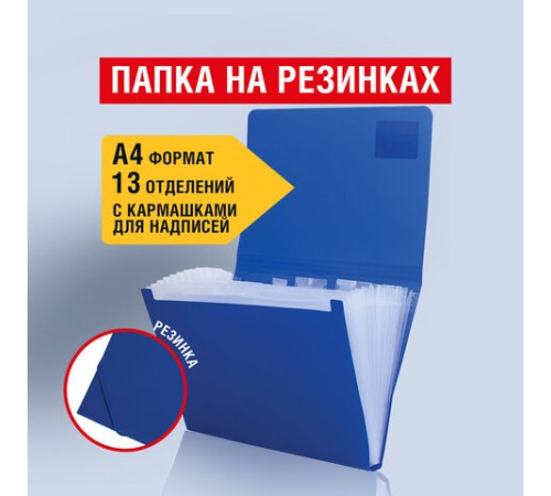 Папка на резинках BRAUBERG 