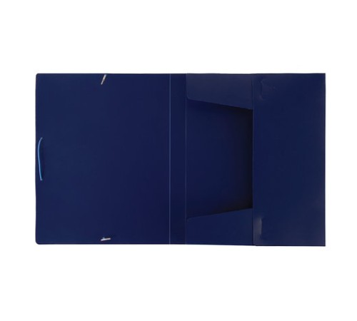 Папка-короб на резинках BRAUBERG, 30 мм, синяя, 0,7 мм, 224161