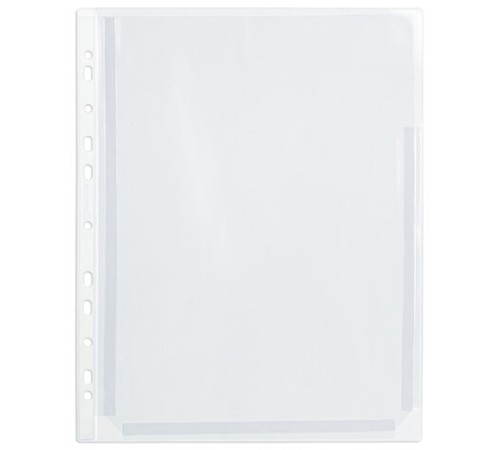 Папки-файлы перфорированные БОЛЬШОЙ ВМЕСТИМОСТИ до 250 листов, A4, КОМПЛЕКТ 5 шт., 180 мкм, BRAUBERG, 224315