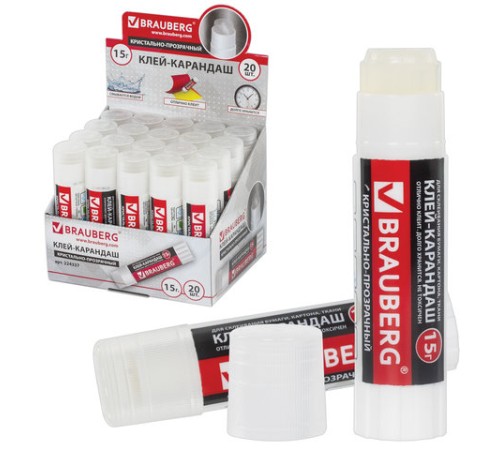 Клей-карандаш BRAUBERG 