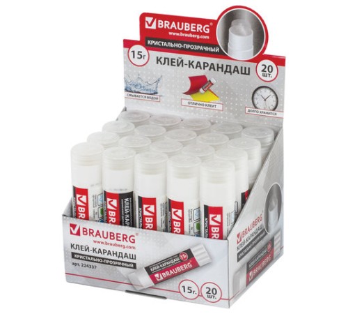 Клей-карандаш BRAUBERG 