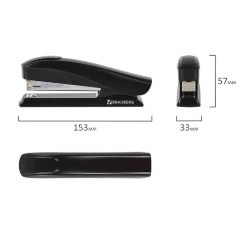 Степлер №24/6, 26/6 BRAUBERG 