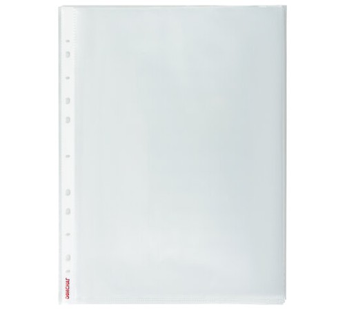 Папки-файлы перфорированные А4+ ОФИСМАГ, КОМПЛЕКТ 50 шт., гладкие, ПЛОТНЫЕ, 70 мкм, 224602