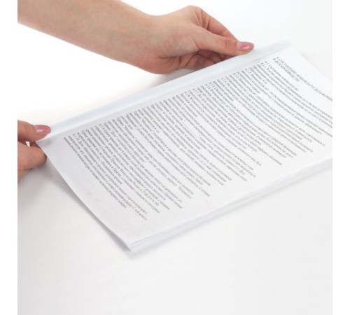 Скрепкошины для быстрого переплета BRAUBERG, комплект 10 шт., ширина 10 мм (до 50 л. А4), белые, 224605