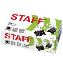 Зажимы для бумаг STAFF 