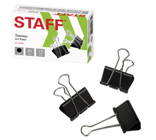 Зажимы для бумаг STAFF