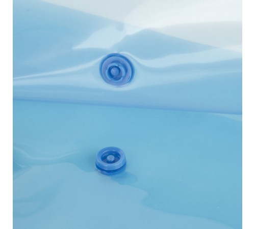 Папка-конверт с кнопкой STAFF, А4, до 100 листов, прозрачная, синяя, 0,12 мм, 224623