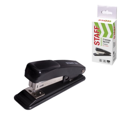 Степлер №24/6, 26/6 металлический STAFF 