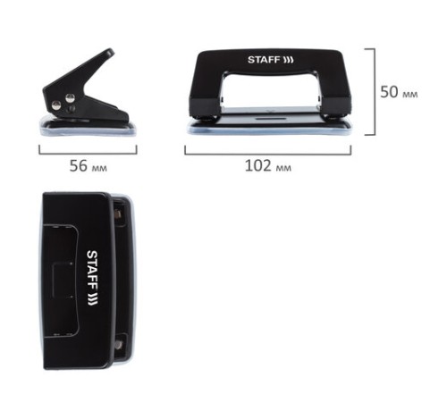 Дырокол металлический STAFF 
