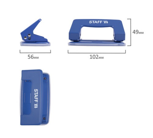 Дырокол металлический STAFF 