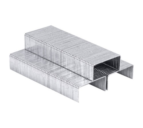 Скобы для степлера №24/6, 1000 штук, РОССИЯ, STAFF 