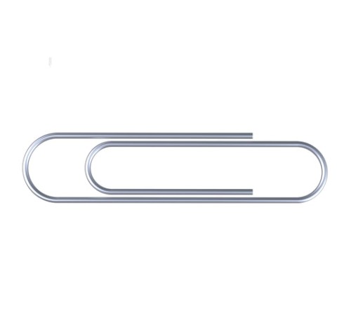 Скрепки большие 50 мм, STAFF, оцинкованные, 50 шт., в картонной коробке, РОССИЯ, 224800