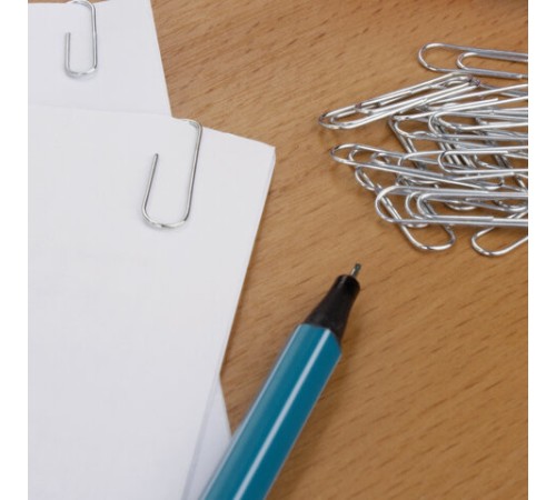 Скрепки большие 50 мм, STAFF, оцинкованные, 50 шт., в картонной коробке, РОССИЯ, 224800