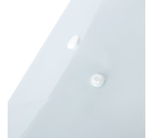 Папка-конверт с кнопкой BRAUBERG, вертикальная, А4, до 100 листов, прозрачная, 0,15 мм, 224978