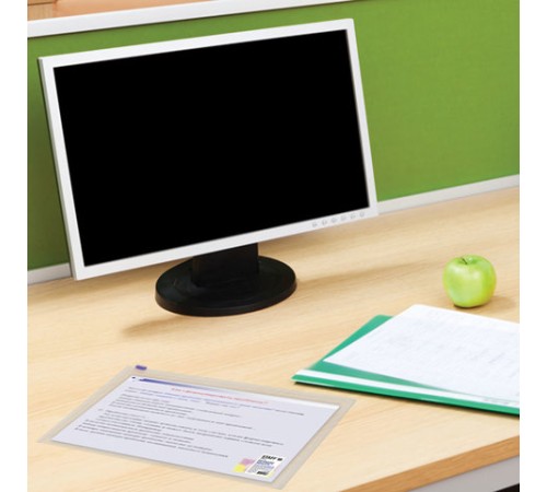 Папка-конверт на молнии А4 (230х333 мм), прозрачная, 0,12 мм, STAFF, 224979