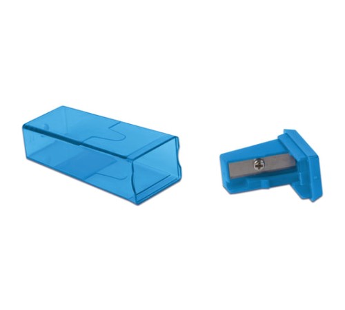 Точилка BEIFA (Бэйфа), с контейнером, прямоугольная, пластиковая, в дисплее, ассорти, APS112