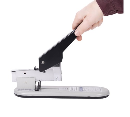 Степлер МОЩНЫЙ №23/6-23/23 KW-trio, до 210 листов, серый/черный, 50-LB, -50-LB