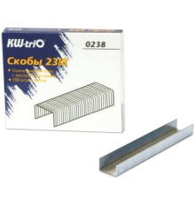 Скобы для степлера №23/8, 1000 штук, KW-trio, от 10 до 50 листов, 0238, -0238