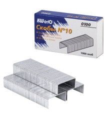Скобы для степлера №10, 1000 штук, KW-trio, до 20 листов, 0100, -0100