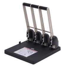 Дырокол на 4 отверстия МОЩНЫЙ KW-trio, до 150 листов, черный, 954, -954