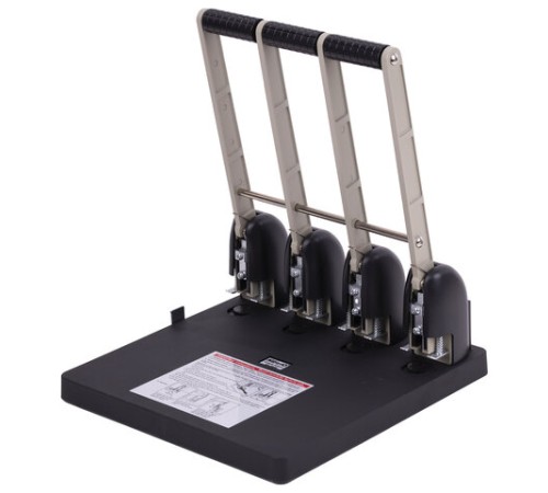 Дырокол на 4 отверстия МОЩНЫЙ KW-trio, до 150 листов, черный, 954, -954