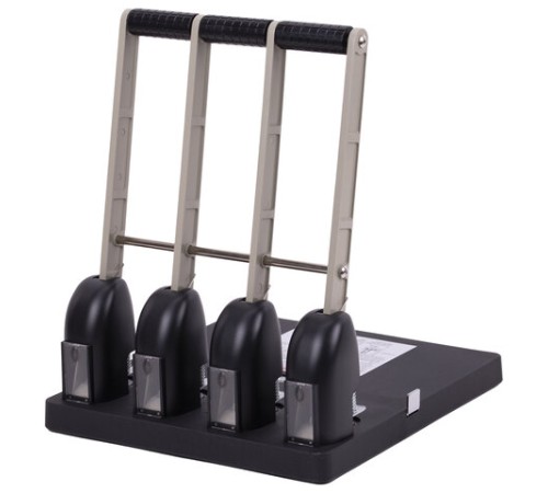 Дырокол на 4 отверстия МОЩНЫЙ KW-trio, до 150 листов, черный, 954, -954