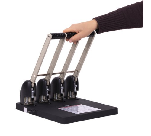 Дырокол на 4 отверстия МОЩНЫЙ KW-trio, до 150 листов, черный, 954, -954