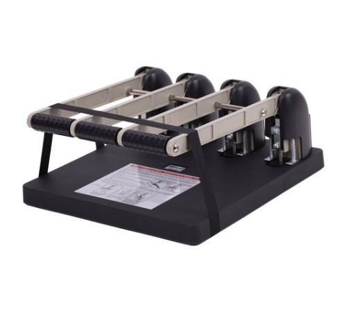 Дырокол на 4 отверстия МОЩНЫЙ KW-trio, до 150 листов, черный, 954, -954