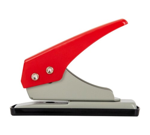 Дырокол на 1 отверстие KW-trio, до 12 листов, ассорти (красный, синий, зеленый), 921, -921