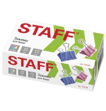 Зажимы для бумаг STAFF 